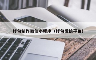 嵊州桦甸制作微信小程序（桦甸微信平台）
